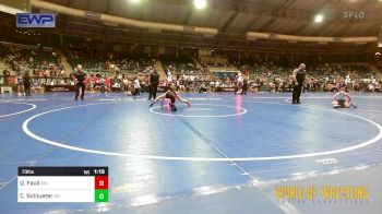 73 lbs Quarterfinal - Quintin Faull, RedWave Wrestling vs Cael Schlueter, Rough House