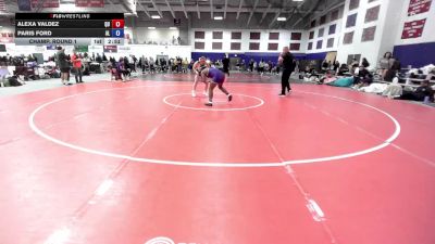 160 lbs Champ. Round 1 - Alexa Valdez, Quincy vs Paris Ford, Albion