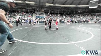 43 lbs Round Of 32 - Krew Stevens, Hilldale Youth Wrestling Club vs Bryleigh Clipper, Norman Grappling Club