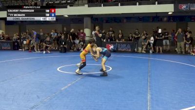 63 lbs Cons. Quarters - Calvert Farringer, The Best Wrestler vs Ty McMath, Team Barracuda Wrestling