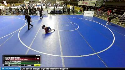 70 lbs Champ. Round 2 - Isaiah Mansour, Granite Wrestling Club vs Kaine Espinoza, TUF California Wrestling Academy