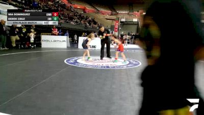 Intermediate Girls - 57 lbs 5th Place Match - Nixxyn Simpson, Tracy Wrestling Club vs KelleyAnne Bates, Redwood Wrestling Club