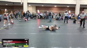 85 lbs Round 4 (6 Team) - Beau Abbott, Roundtree WA vs Hunter Pierson, Contenders WA