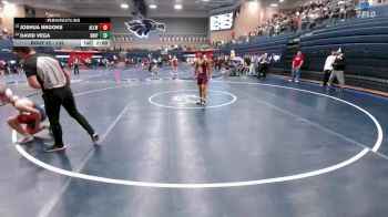 132 lbs Round 1 - Joshua Brooks, Allen White vs David Vega, Dripping Springs