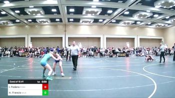 109 lbs Consi Of 16 #1 - Isabella Fodera, Poway HS vs Heidi Francis, Valdez Blizzards