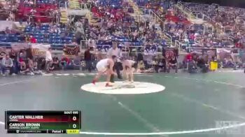 138 lbs 5th Place Match - Carter Wallner, Lisbon vs Carson Brown, Pembina County North