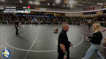 120 lbs Quarterfinal - Colin Abordo, Huntley vs Grant Taylor, Basehor-Linwood HS