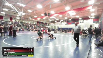 175 lbs Champ. Round 1 - Sam Carbajal, Olympian vs Tai Ngo, Hoover (San Diego)