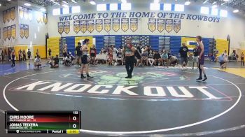132 lbs Champ Round 1 (16 Team) - Chrs Moore, Palm Harbor WC vs Jonas Teixera, Longwood WC