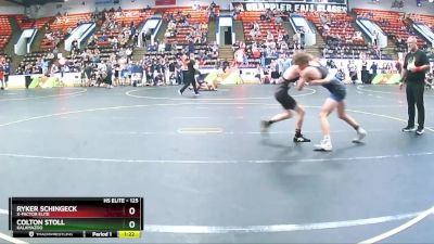 125 lbs Cons. Round 1 - Ryker Schingeck, X-Factor Elite vs Colton Stoll, Kalamazoo