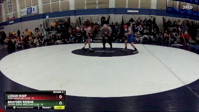 78 lbs Round 3 (4 Team) - Logan Raef, Penn Wrestling Club vs Brayden Ridens, Center Grove Wrestling Club