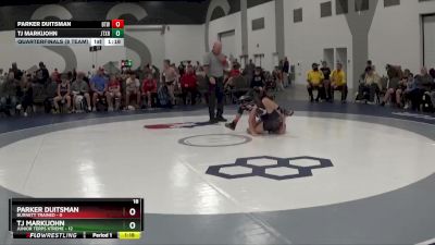 90 lbs Quarterfinals (8 Team) - TJ Markijohn, Junior Terps Xtreme vs Parker Duitsman, Burnett Trained