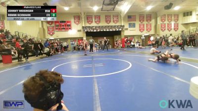 49 lbs Final - Johnny Weisinger, Wyandotte Youth Wrestling vs Remmi Schwahn, Chandler Takedown Club