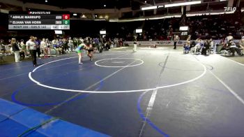 Girls 140 lbs Champ. Round 2 - Eliana Van Horn, Shorewood (Girls) vs Ashlie Marrufo, Auburn (Girls)