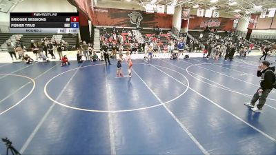 72-77 lbs Round 3 - Bridger Sessions, Uintah Wrestling vs Fisher Titus, Defiant Wrestling Club