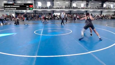 Silver 165 lbs Quarterfinal - Ryland Schneider, Wisconsin-La Crosse vs Logan Straub, North Iowa Area Community College