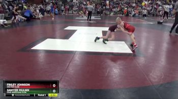 J-10 lbs Round 1 - Sawyer Mulnix, Lynx Wrestling Club vs Finley Johnson, USA MAT CLUB