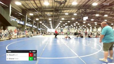 75 lbs Rr Rnd 1 - Owen Macoff, Buffalo Valley Wrestling Club - Black vs Crue Shaner, Warrior RTC