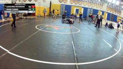 150 lbs Semifinal - Edwin Torres, Viera vs Lavoctris Patterson, Freedom