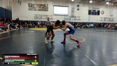 190 lbs Cons. Round 3 - Jordan Rathmanner, Mountain View vs Yascir Pedraza, Aloha