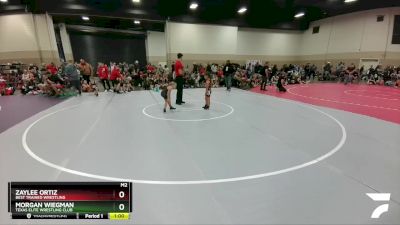 53-54 lbs Round 1 - Zaylee Ortiz, Best Trained Wrestling vs Morgan Wiegman, Texas Elite Wrestling Club