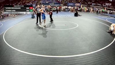 D 2 132 lbs Cons. Round 5 - Cohen Luke, Vandebilt Catholic vs Ayden Broussard, Rayne