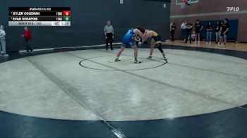 157 lbs Round 4 - Evan Serafine, Fighting Squirrels Wrestling Club vs Xyler Coleman, Fighting Squirrels Wrestling Club