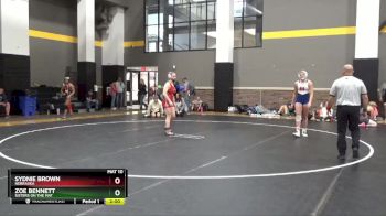 130 lbs Cons. Semi - Sydnie Brown, Nebraska vs Zoe Bennett, Sisters On The Mat