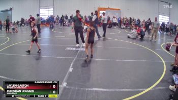 55 lbs Champ. Round 2 - Jaylen Gaston, Ninety Six Wrestling vs Christian Leagans, Hard Rock