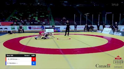 49kg Cons. Round 1 - Brynn Whitrow, Strathcona WC vs Charlie Gordon, Lakehead WC