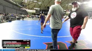 108 lbs Cons. Round 2 - Samantha Morse, Franklin Pierce Cardinal Wrestling Club vs Aaliyah Alicea-Murray, Team Aggression Wrestling Club
