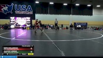 71 lbs 7th Place Match - Easton Landas, Sebolt Wrestling Academy vs Seth Hollerman, Bad Karma Wrestling Club