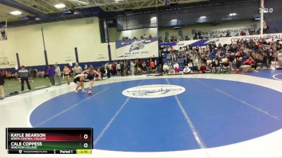 141 lbs Cons. Round 2 - Cale Coppess, Wheaton College vs Kayle Bearson, North Central College