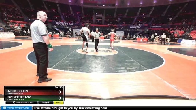 2A 170 lbs Quarterfinal - Brenden Banz, Carbondale (H.S.) vs Aiden ...