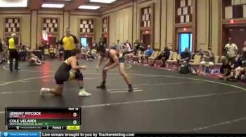 167 lbs Round 3 (6 Team) - Jeremy Pitcock, Olympic vs Cole Velardi, Southern Regional Black
