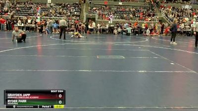 95 lbs Champ. Round 2 - Grayden Japp, Nebraska Wrestling Academy vs Ryder Parr, Ironhawk