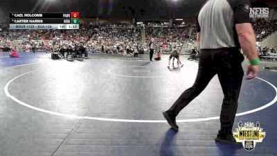 B3A-126 lbs Quarterfinal - Carter Harris, Heritage Hall vs Cael Holcomb, Pawhuska