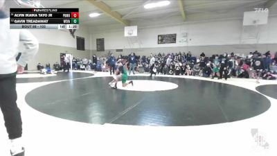 103 lbs Champ. Round 1 - Alvin Ikaika Tayo Jr, Albiani Middle School vs Gavin Treadaway, La Joya