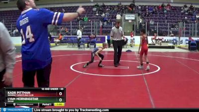 65 lbs Round 3 - Lyam Morningstar, Sayre vs Kadr Pittman, Waverly Wrestling Club