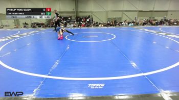 64 lbs Semifinal - Phillip Yang-Elson, Funky Singlets 12U vs Zac Martinez, Untouchables 12U Purple