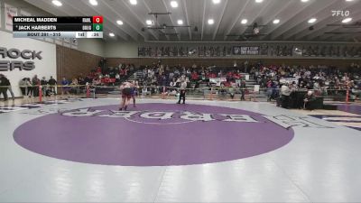 215 lbs Cons. Semi - Jack Harberts, Douglas vs Micheal Madden, Rawlins