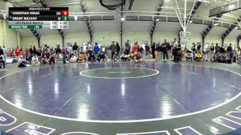 165 lbs 1st Place Match - Christian Hirak, Seton Hill vs Grant MacKay, Gannon University