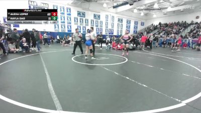 140 lbs Cons. Round 2 - Alexa Lopez, Artesia vs Kayla Dao, San Gabriel