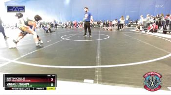 105 lbs Quarterfinal - Justin Collis, Open Mats Wrestling Club vs Vincent Nelson, Trailblazer Wrestling Club