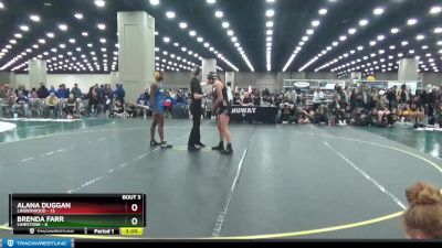 143 lbs Placement (4 Team) - Brenda Farr, Limestone vs Alana Duggan, Lindenwood