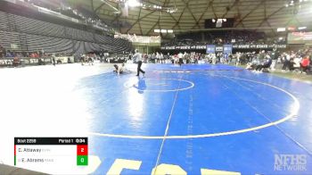 2A 157 lbs Cons. Round 2 - Ethan Abrams, Port Angeles vs Colin Attaway, East Valley (Yakima)