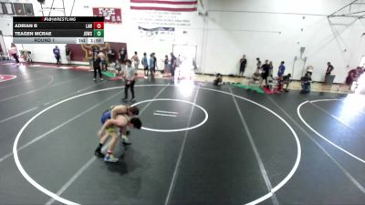 165 lbs Round 1 - Adrian B, Lab Academy Wrestling vs Teagen McRae, Junkyard Dogs Wrestling Club