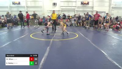 80 lbs Pools - Maverick Milan, Olympia National vs Gunnar Bailey, WV Wild 2