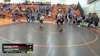 215 lbs Quarterfinal - Rashawn Turner, Marion Harding vs Carson Van Horn, Upper Sandusky