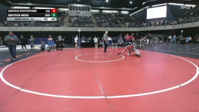 74 lbs 7th Place - Lincoln Scicchitano, Coal Township vs Grayson Meng, Monroe